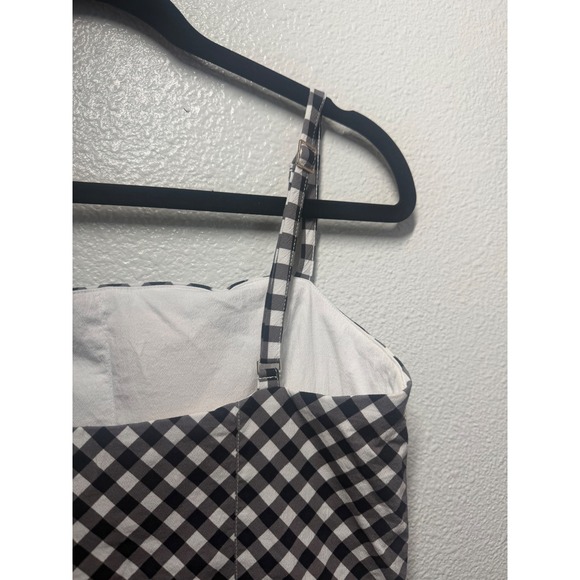 Abercrombie & Fitch Gingham Mini Skort Dress Black White 159D3127 Mens Size M - Picture 11 of 12